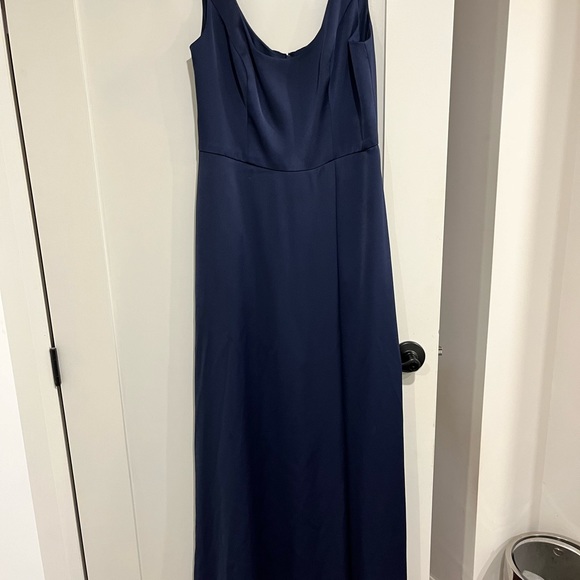 Navy blue formal maxi dress. Wedding guest dress. Worn twice. - Picture 4 of 4